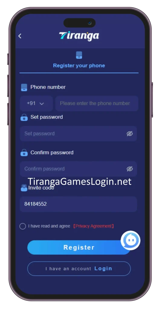 Tiranga-Game-Register